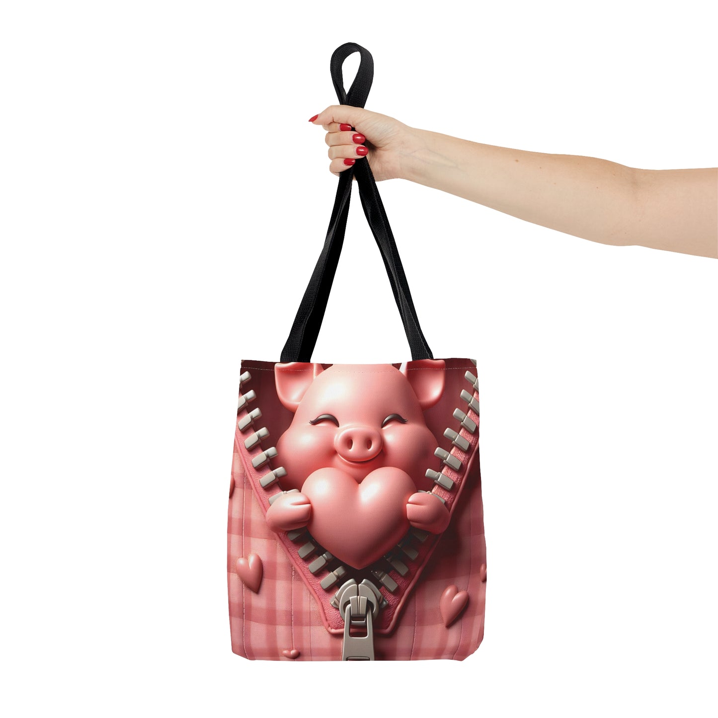 Tote Bag, Pig, Personalised/Non-Personalised Tote bag