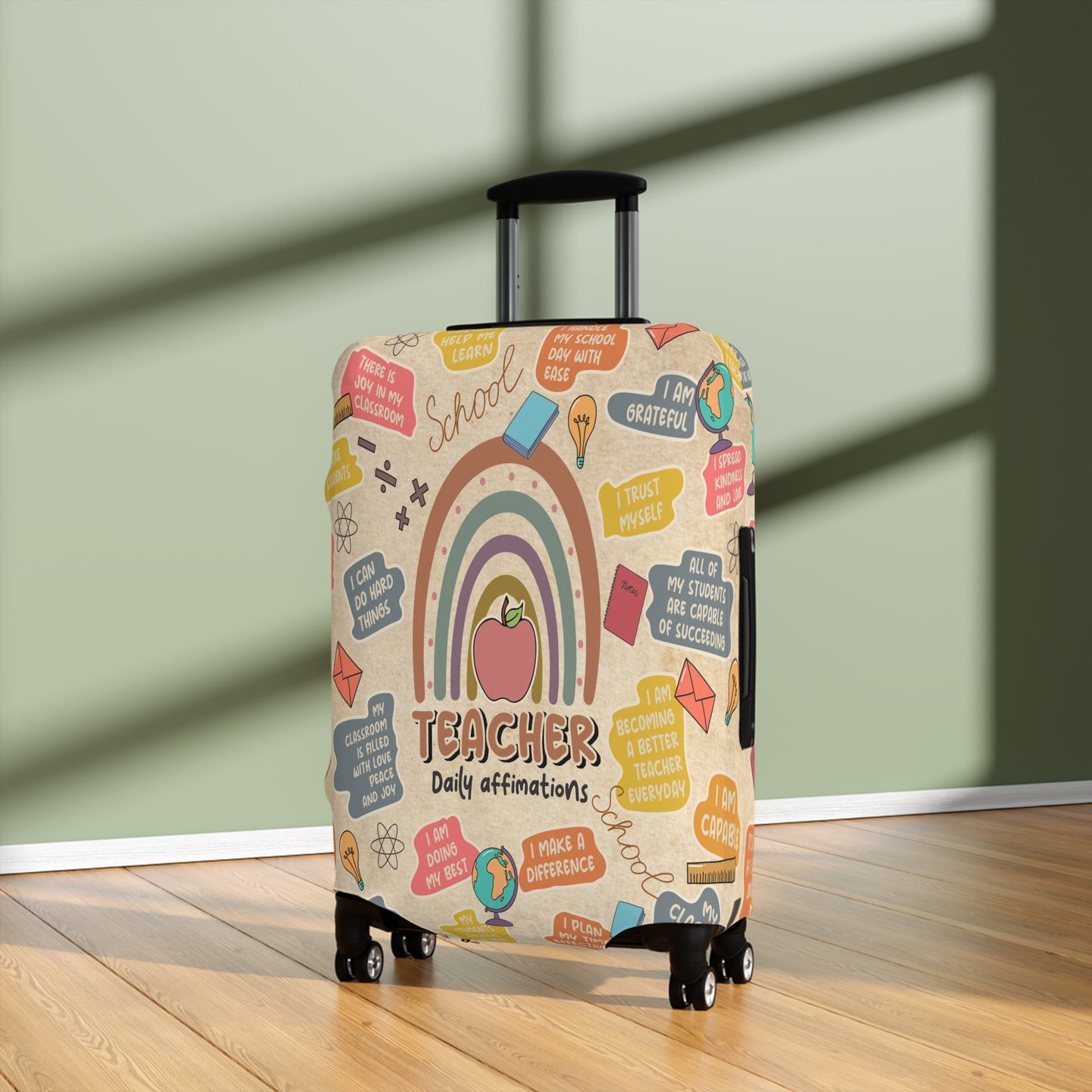 Luggage Cover, Teacher, Daily Affirmations, awd-1755