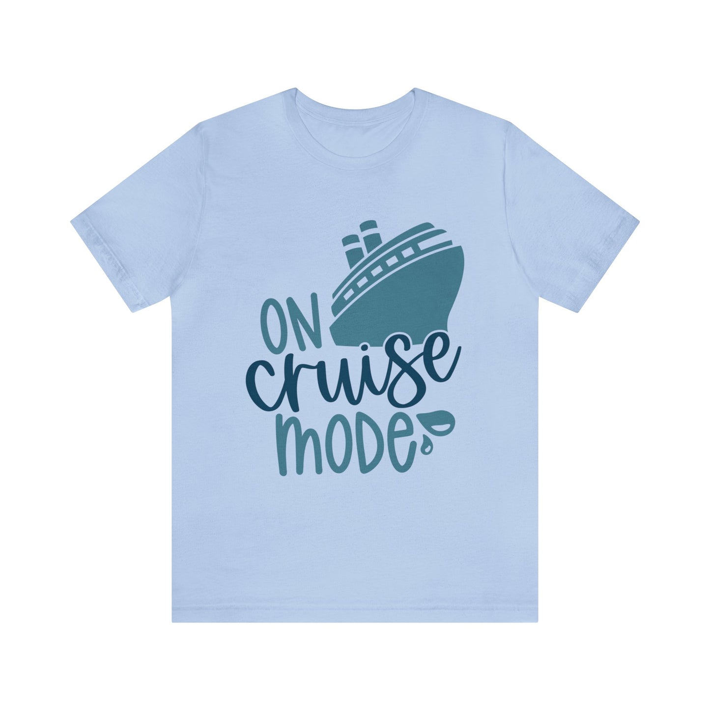 Unisex Adults Jersey Short Sleeve Tee, Cruise Tee, Cruise Mode, 100% Cotton, Light Fabric 142 g/m²