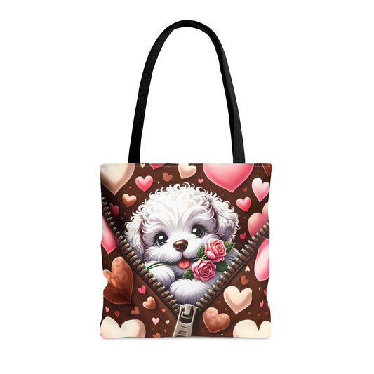 Tote Bag, Cute Dog, Personalised/Non-Personalised Tote bag