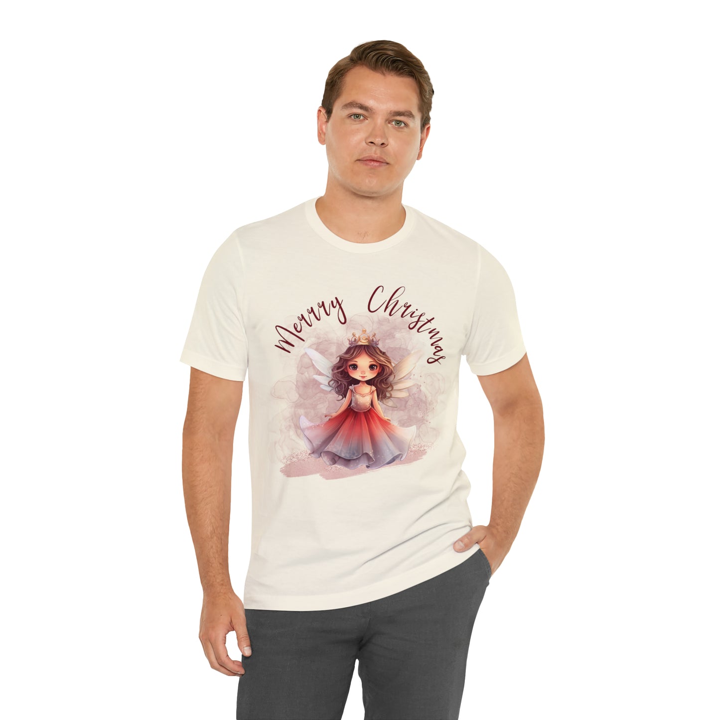 Unisex Jersey Short Sleeve Tee Christmas, Women's Fairy T-shirt A-00009