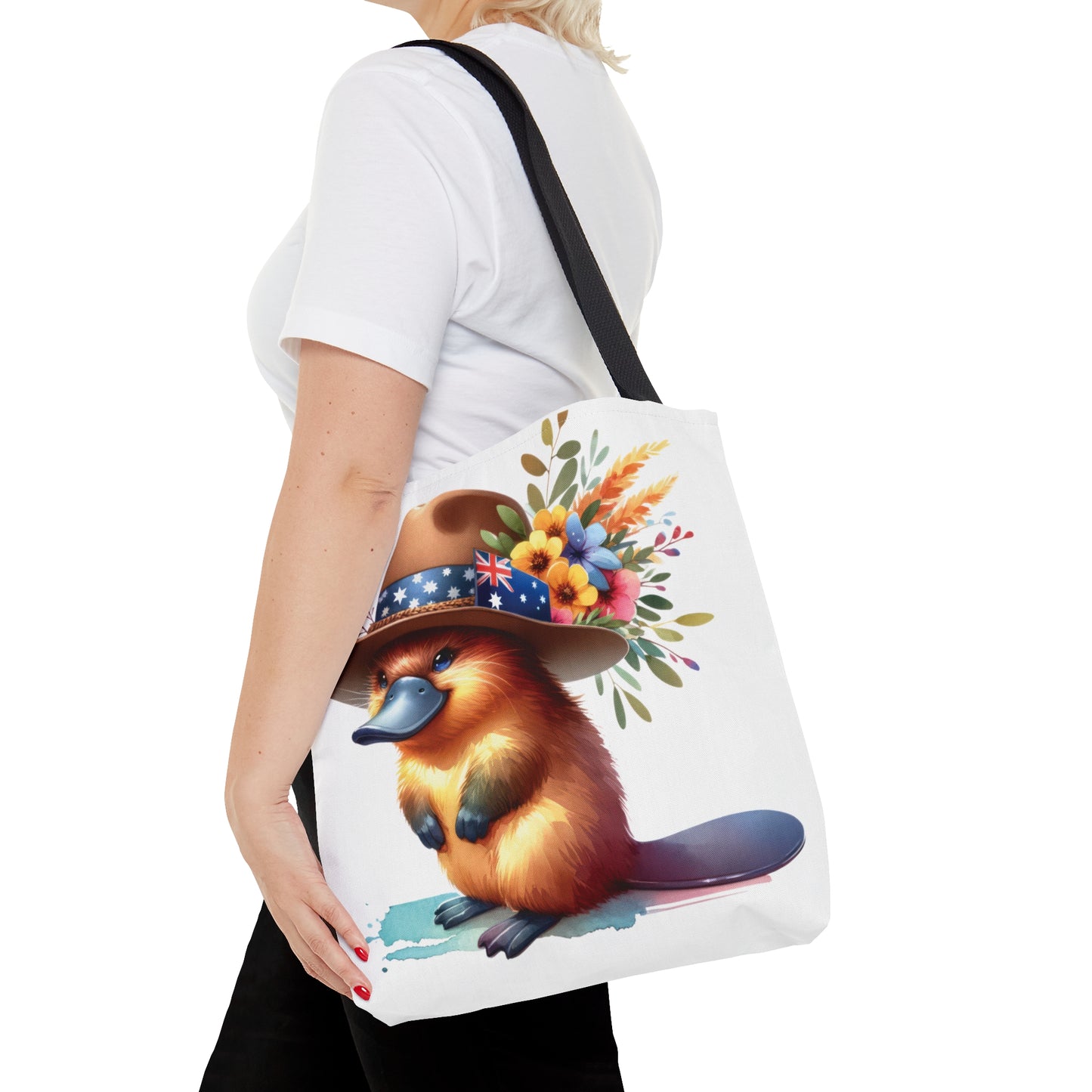 Tote Bag, Australian Animals, Platypus, Personalised/Non-Personalised Tote bag