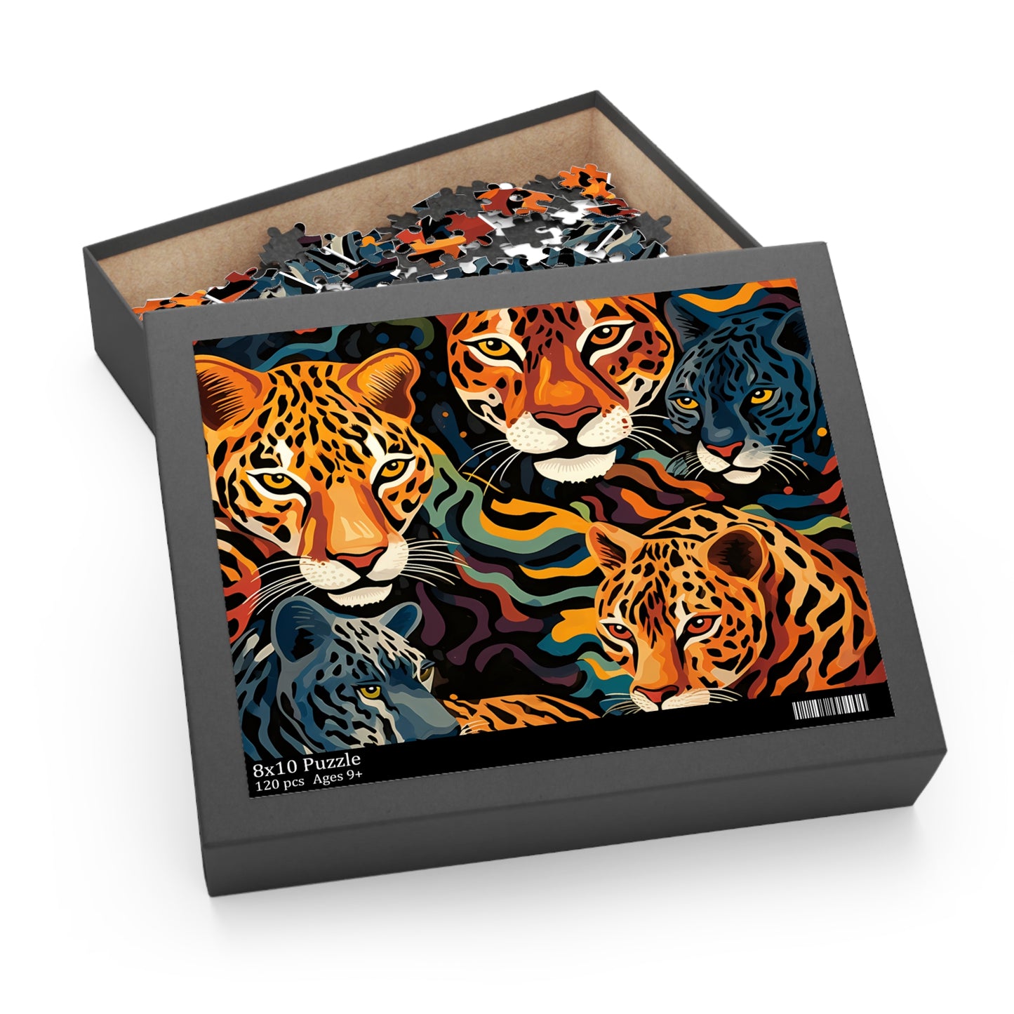 Personalised/Non-Personalised Puzzle, Leopard (120, 252, 500-Piece)