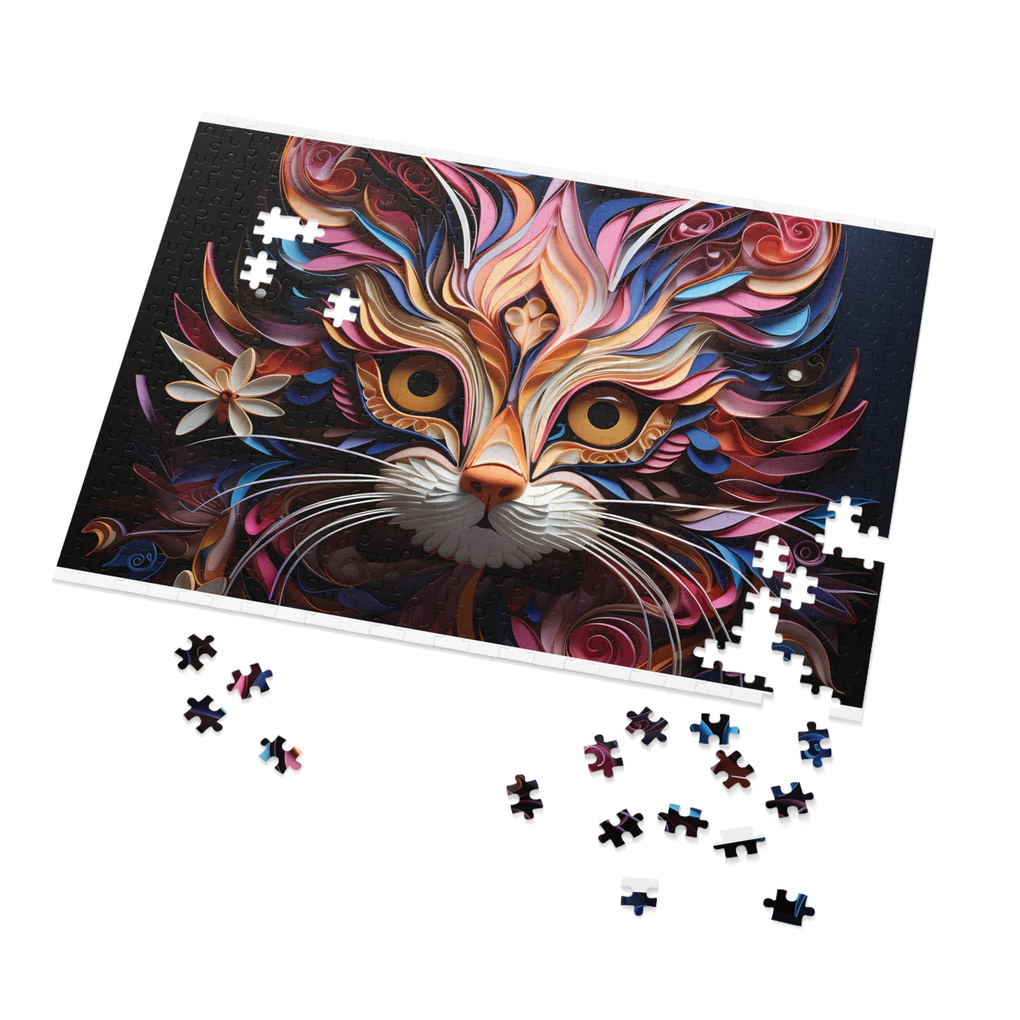 Jigsaw Puzzle, Cat, Personalised/Non-Personalised (30, 110, 252, 500,1000-Piece)