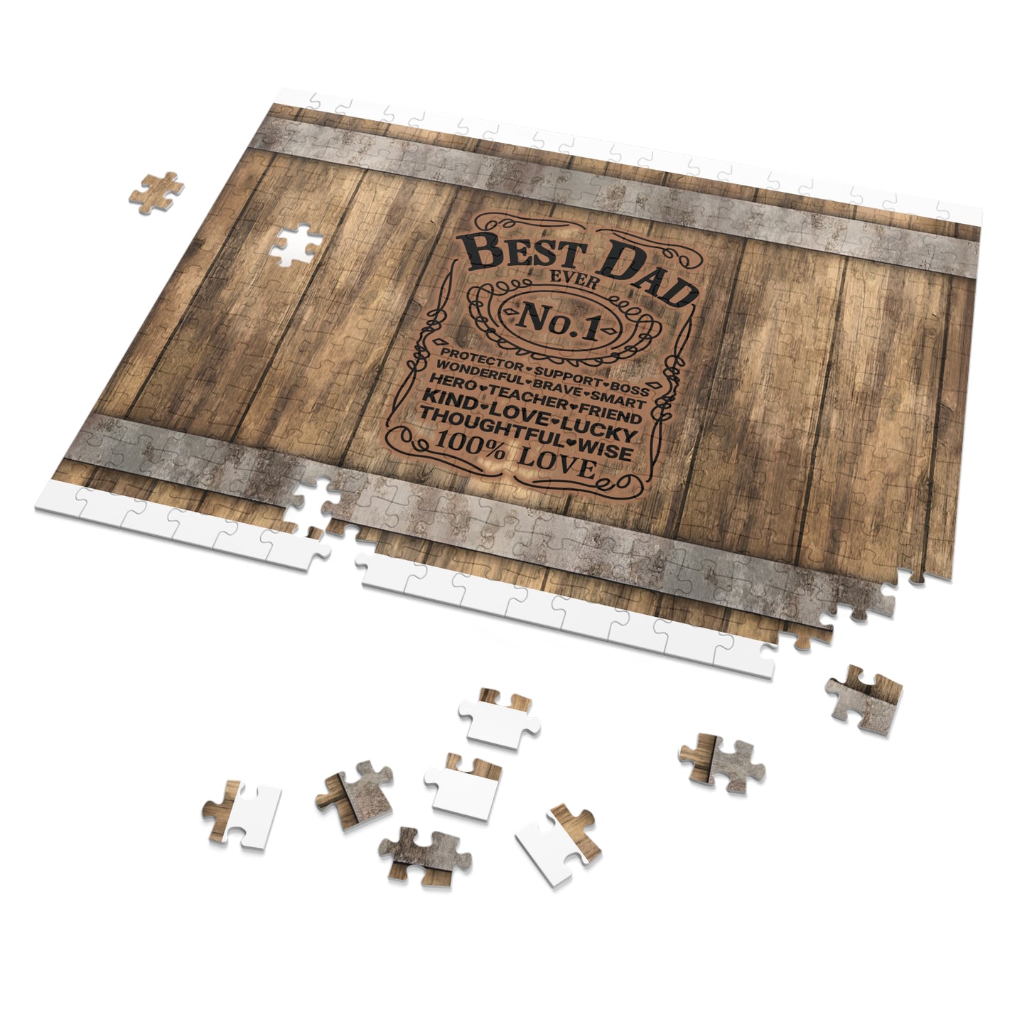 Puzzle, Dad, Best Dad, Personalised/Non-Personalised (30, 110, 252, 500,1000-Piece) awd-570