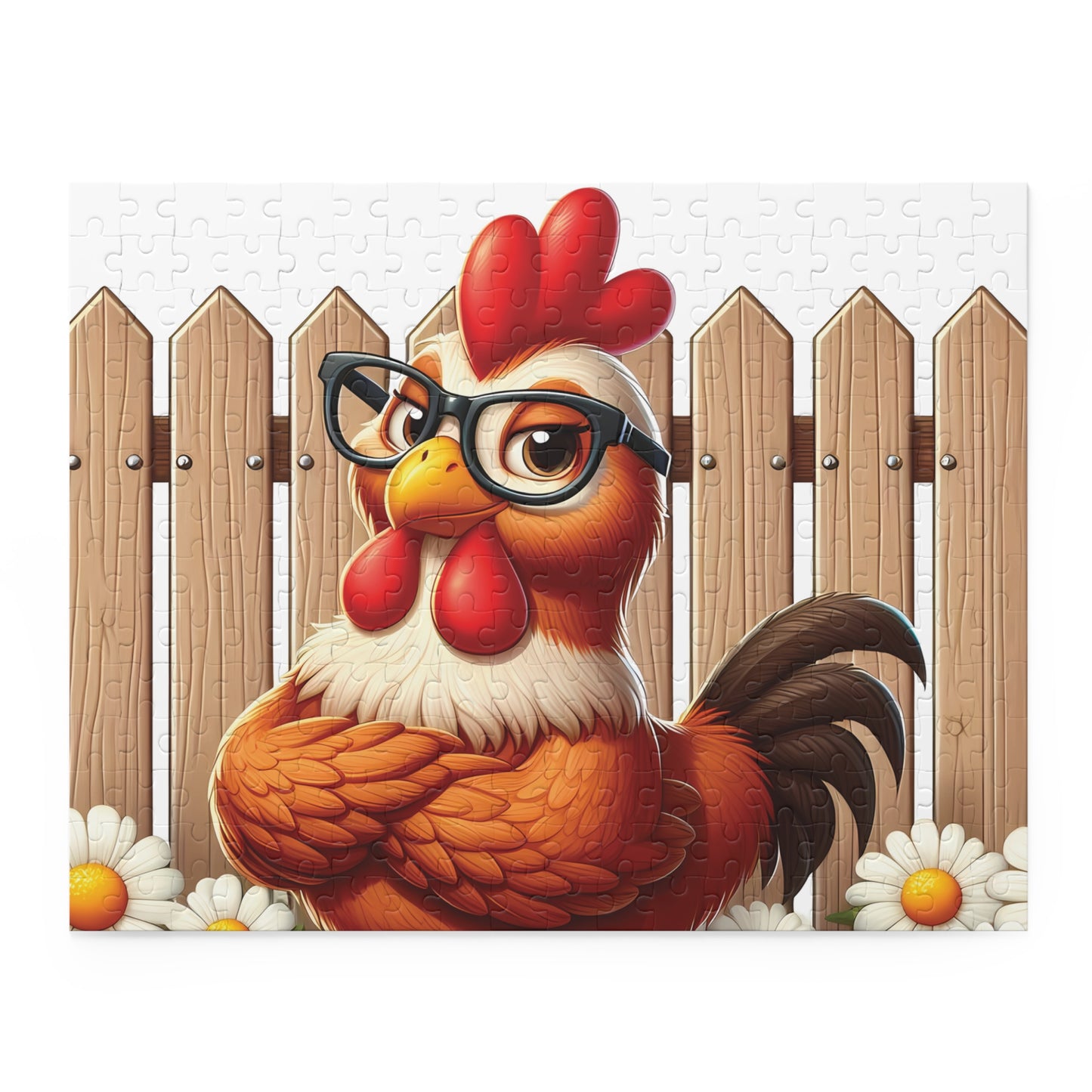 Personalised/Non-Personalised Puzzle, Chicken/Rooster (120, 252, 500-Piece)