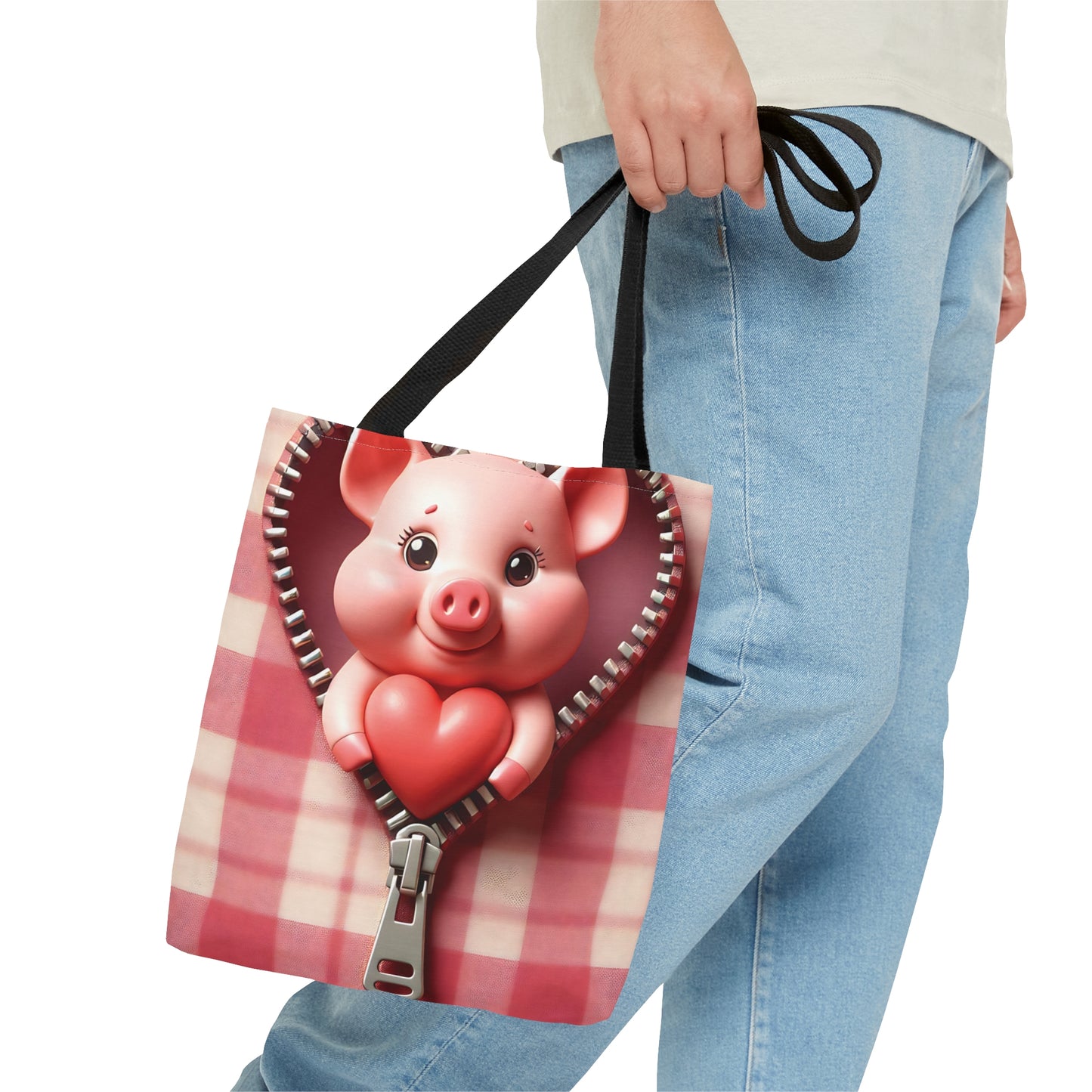 Tote Bag, Pig, Personalised/Non-Personalised Tote bag