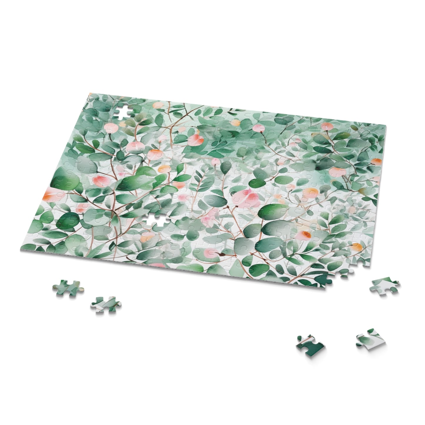 Personalised/Non-Personalised Puzzle, Eucalyptus Leaves (120, 252, 500-Piece)