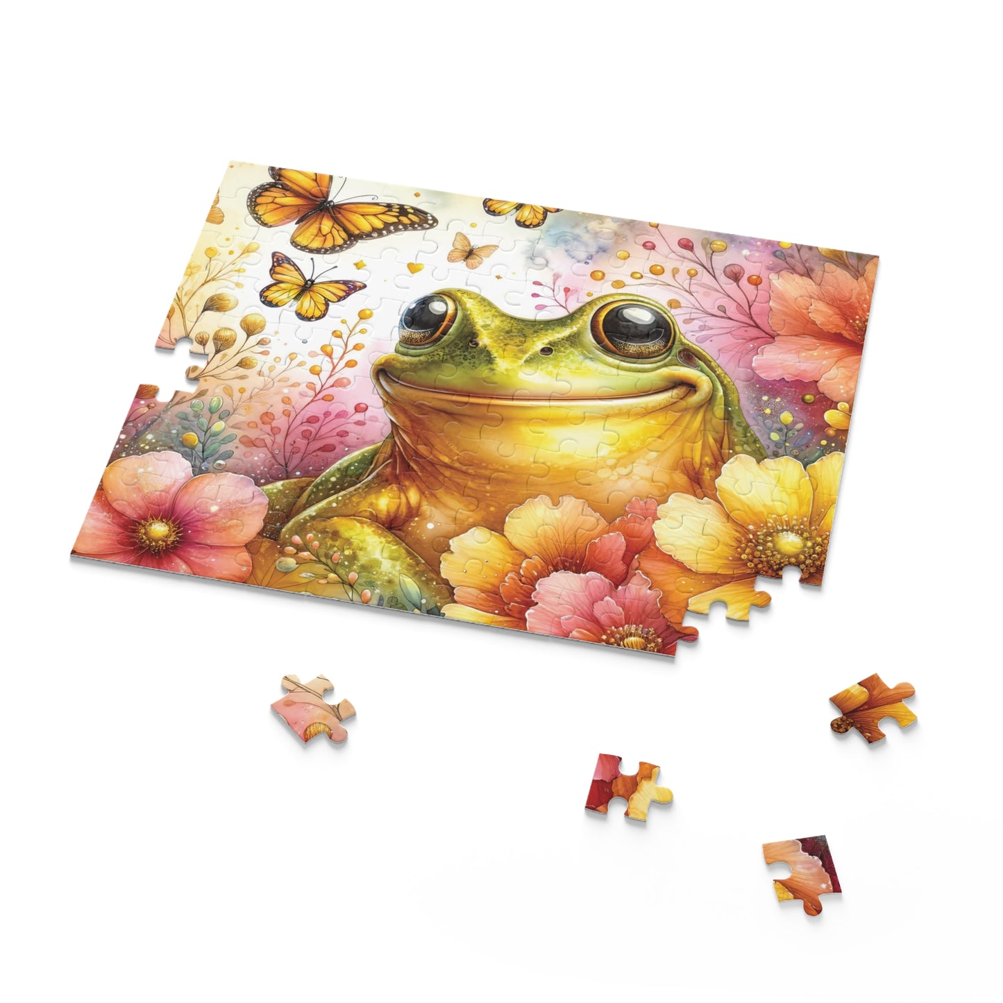 Personalised/Non-Personalised Puzzle, Frog (120, 252, 500-Piece)