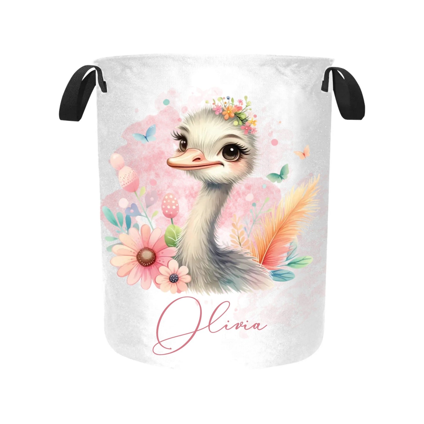 Laundry Basket Personalised Ostrich