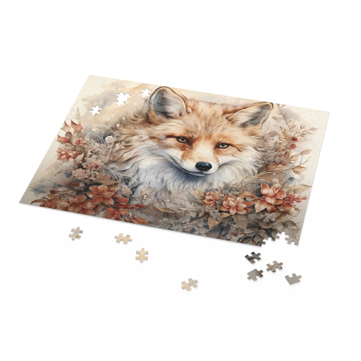 Personalised/Non-Personalised Puzzle, Fox (120, 252, 500-Piece)