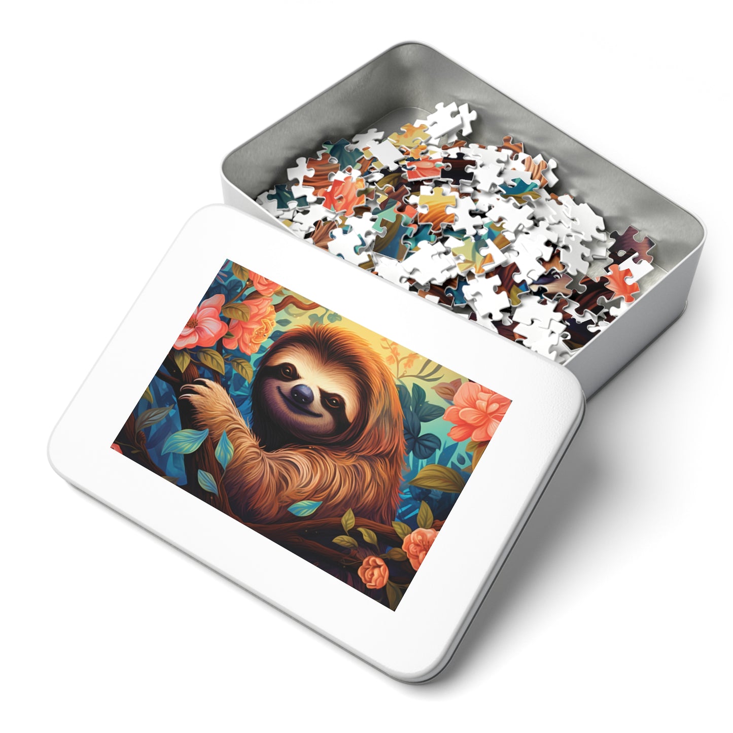 Jigsaw Puzzle, Sloth, Personalised/Non-Personalised (30, 110, 252, 500,1000-Piece)