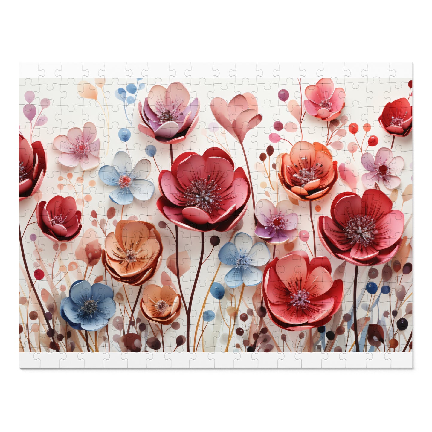 Puzzle, Floral, Wildflowers, Personalised/Non-Personalised (30, 110, 252, 500,1000-Piece) awd-654