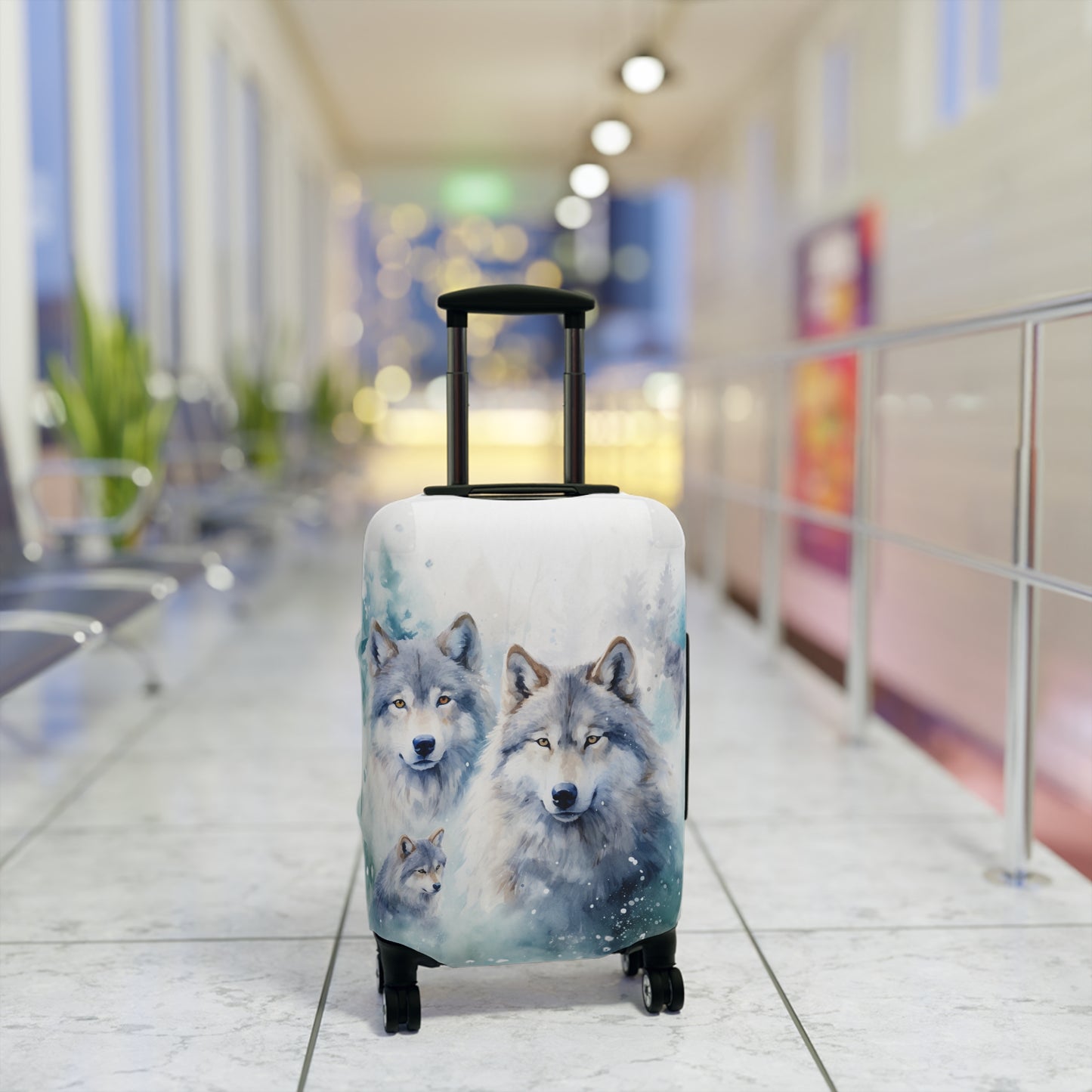 Luggage Cover, Wolves, awd-566