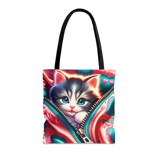 Tote Bag, Cat, Personalised/Non-Personalised Tote bag