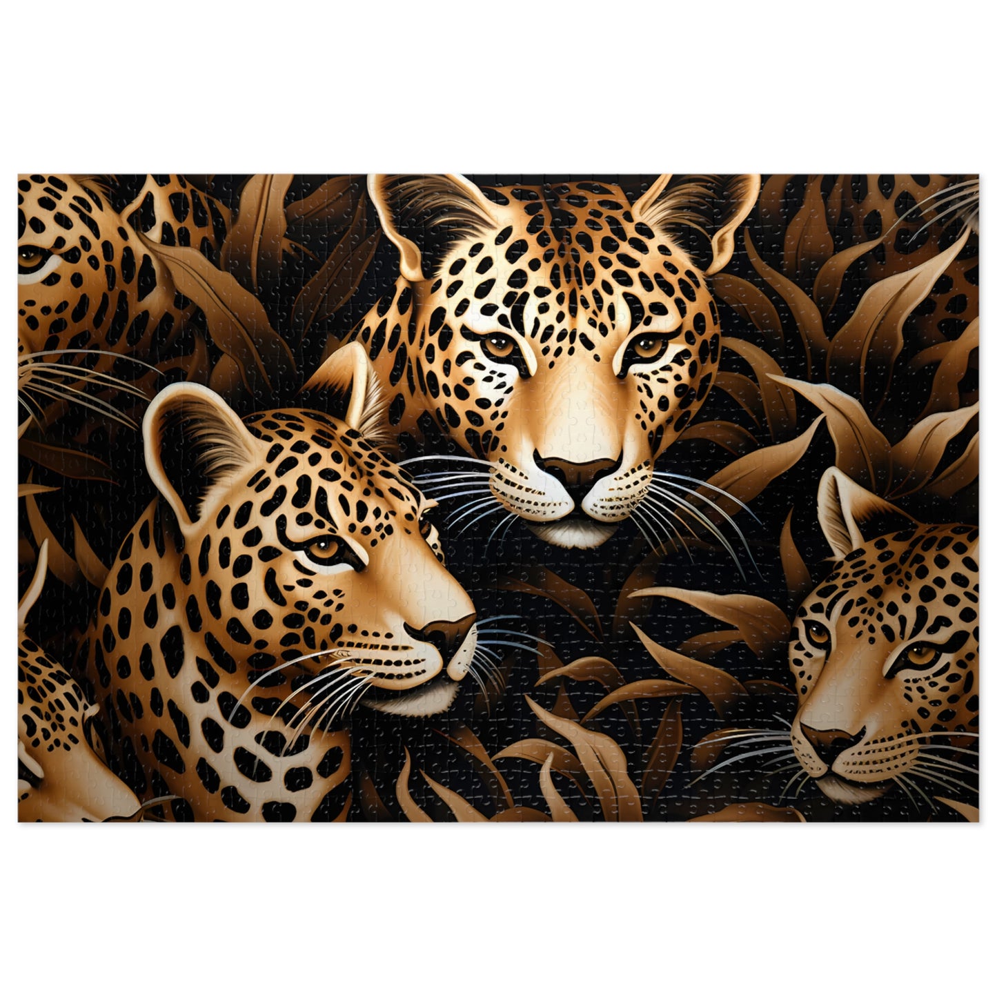 Jigsaw Puzzle, Leopard, Personalised/Non-Personalised (30, 110, 252, 500,1000-Piece)