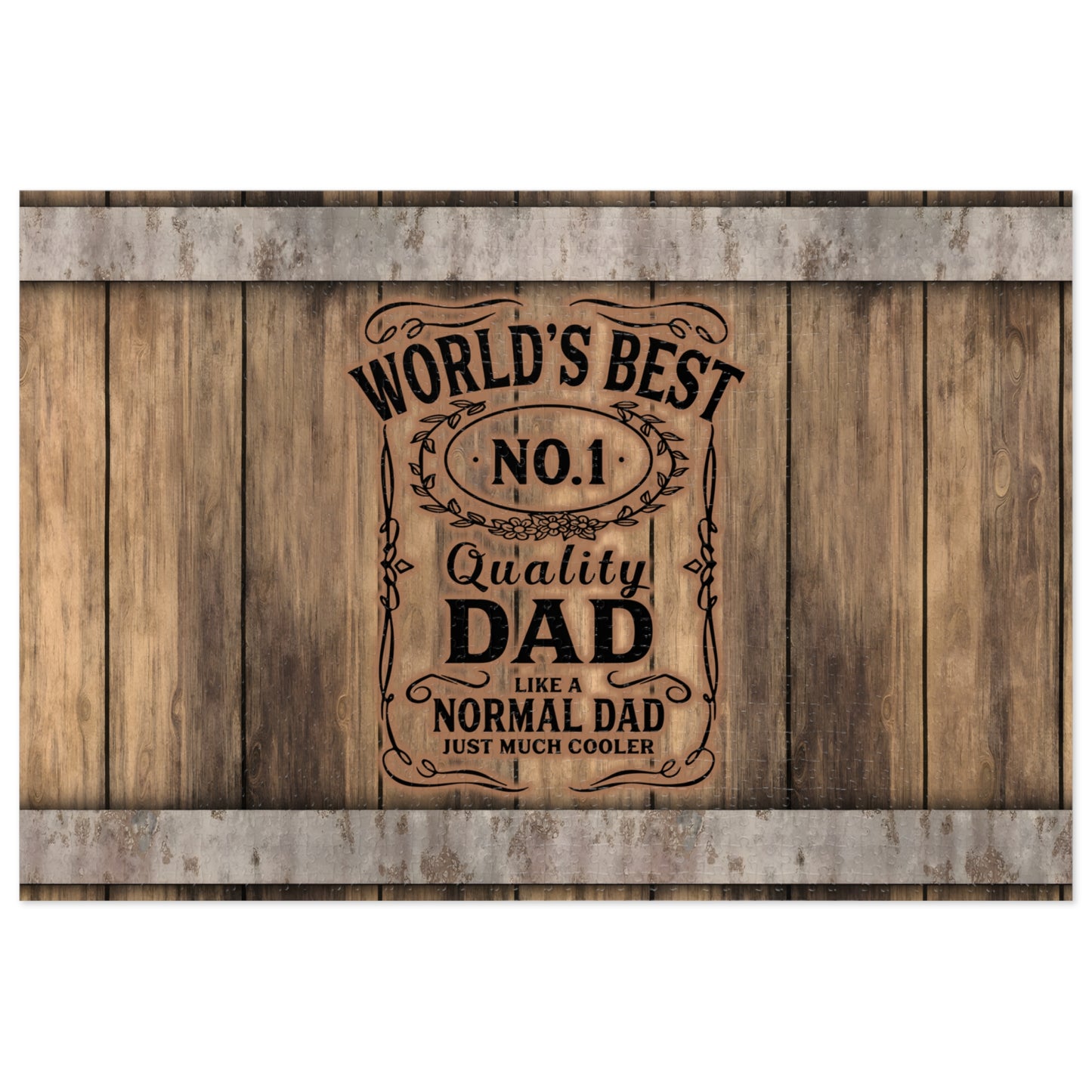 Puzzle, Dad, World's Best Dad, Personalised/Non-Personalised (30, 110, 252, 500,1000-Piece) awd-573