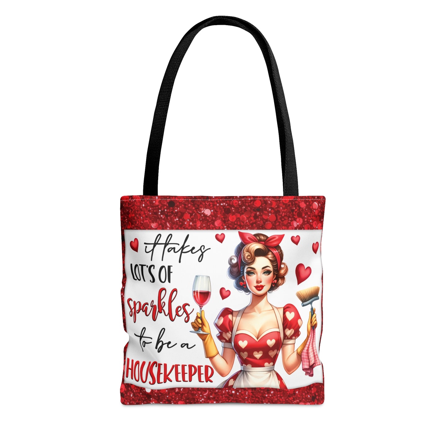 Tote Bag, Retro, It takes alot of Sparkles to be a Housekeeper