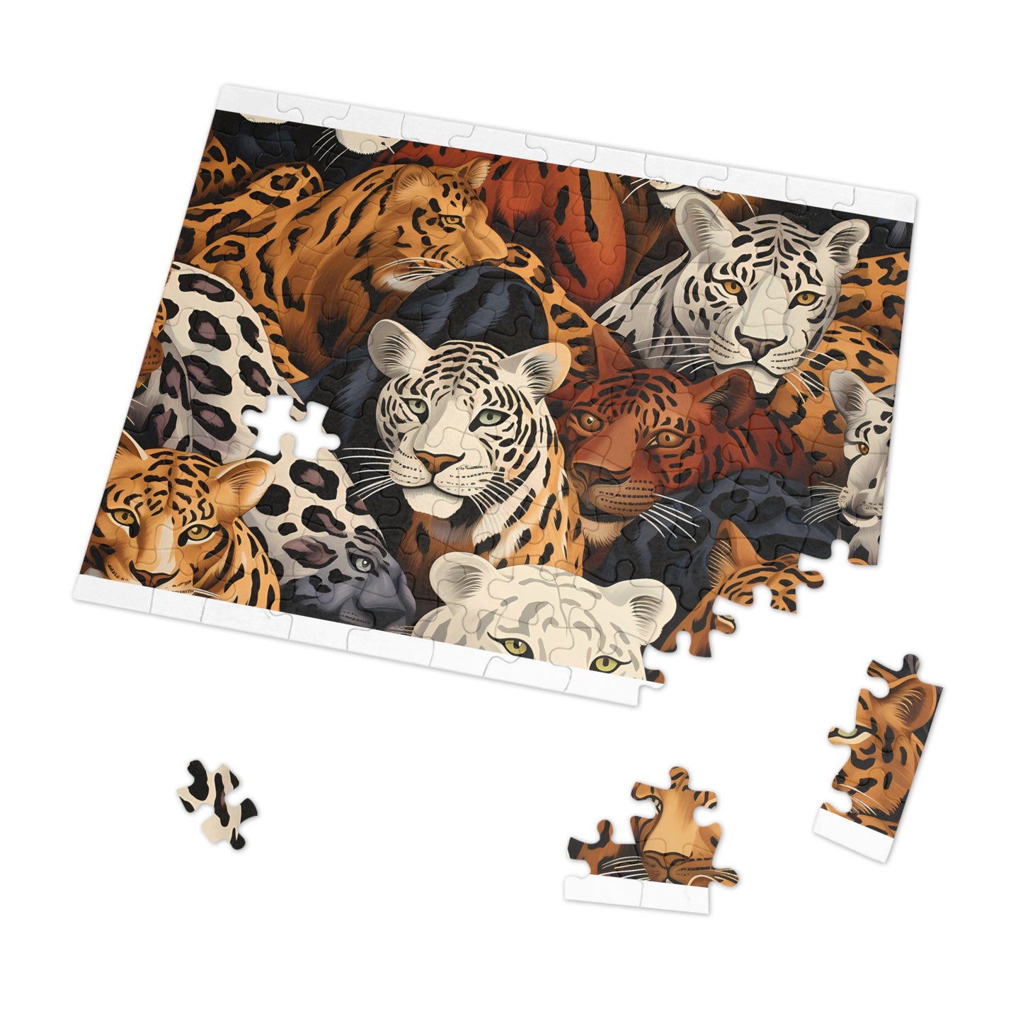 Jigsaw Puzzle, Leopard, Personalised/Non-Personalised (30, 110, 252, 500,1000-Piece)