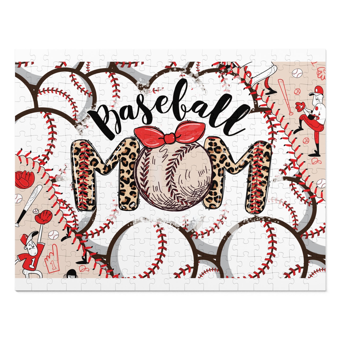 Jigsaw Puzzle in Tin, Baseball Mom, Personalised/Non-Personalised, awd-334 (30, 110, 252, 500,1000-Piece)