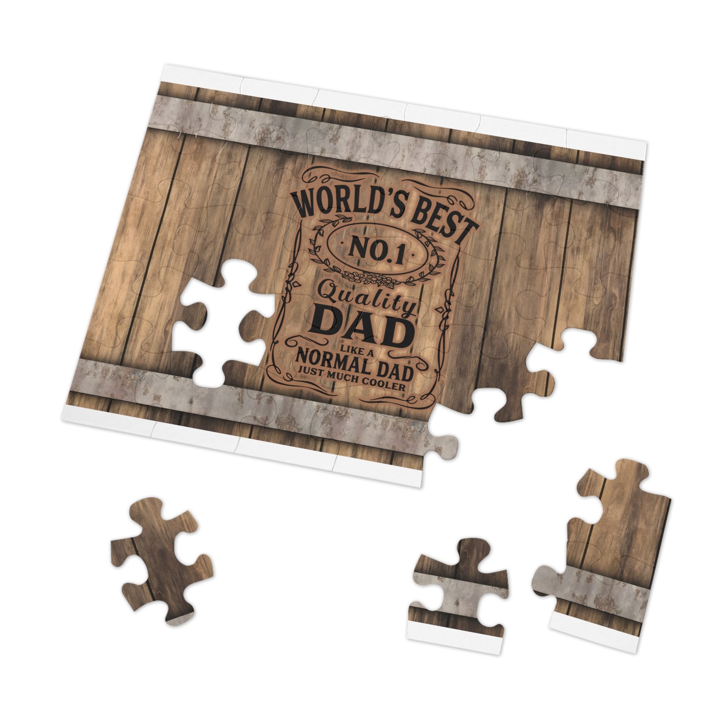 Puzzle, Dad, World's Best Dad, Personalised/Non-Personalised (30, 110, 252, 500,1000-Piece) awd-573