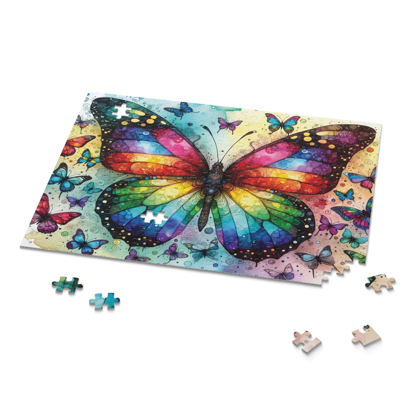 Personalised/Non-Personalised Puzzle, Butterfly (120, 252, 500-Piece)