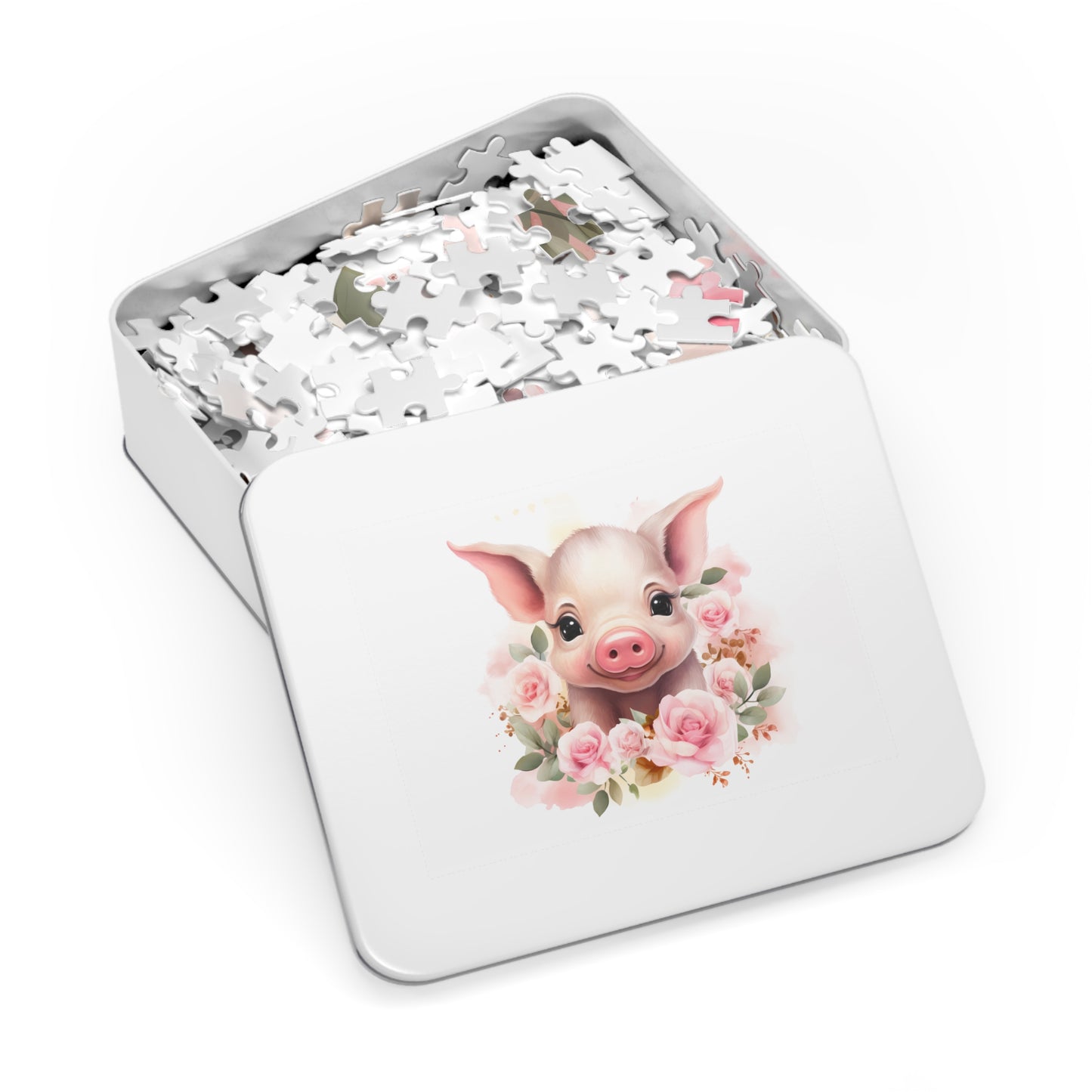 Jigsaw Puzzle, Pig, Personalised/Non-Personalised (30, 110, 252, 500,1000-Piece)