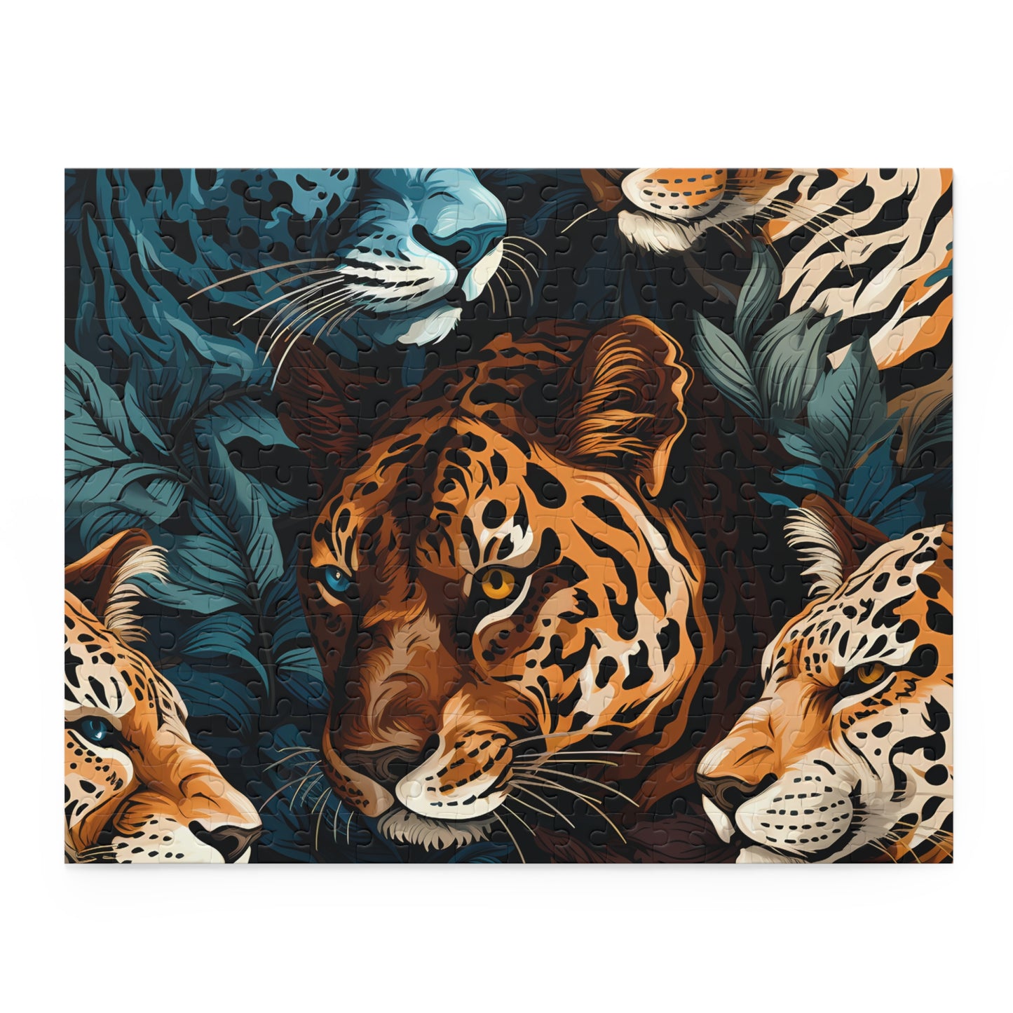 Personalised/Non-Personalised Puzzle, Leopard (120, 252, 500-Piece)