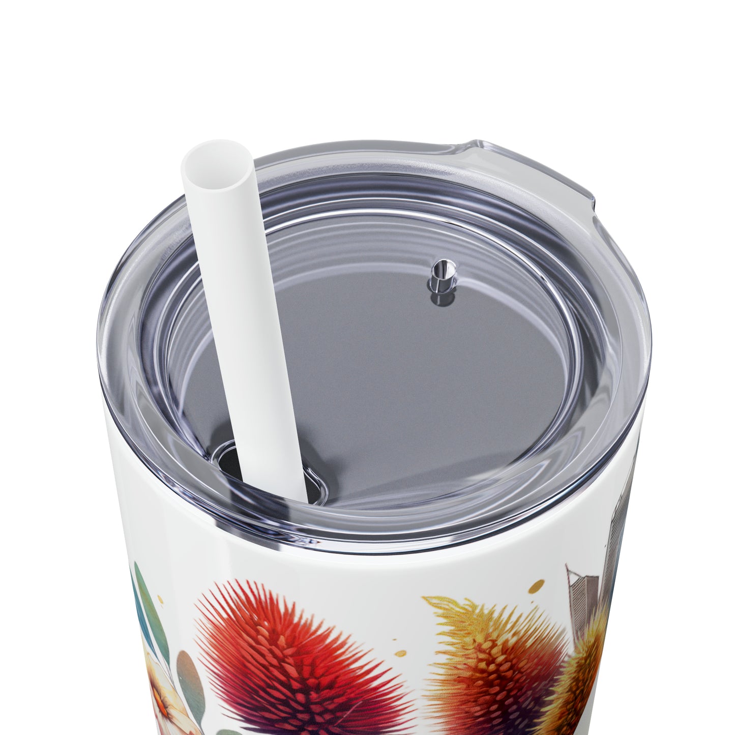 Skinny Tumbler with Straw, 20oz, Australia, Opera House, awd-1312