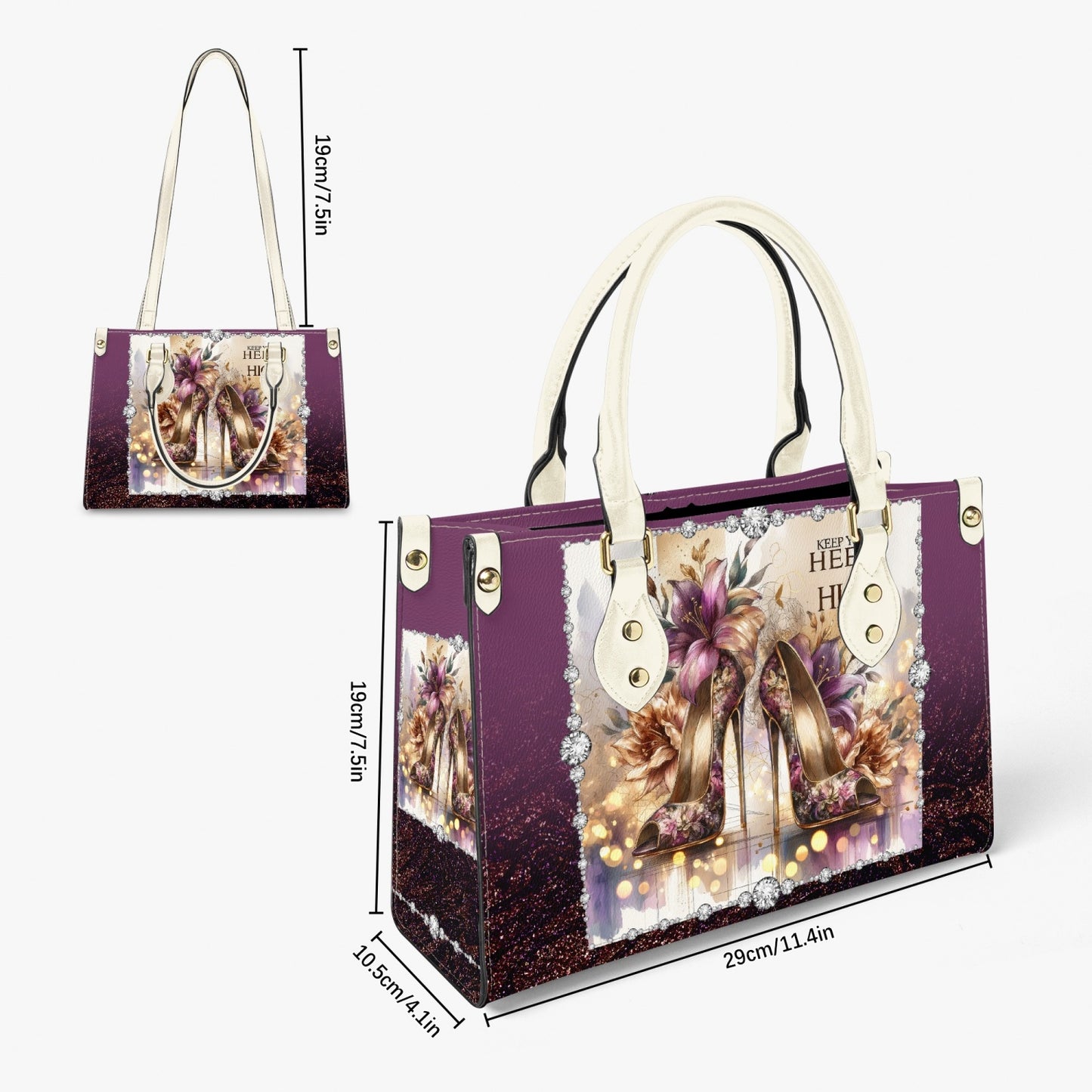 Women's Tote Bag - Long Strap - Heels