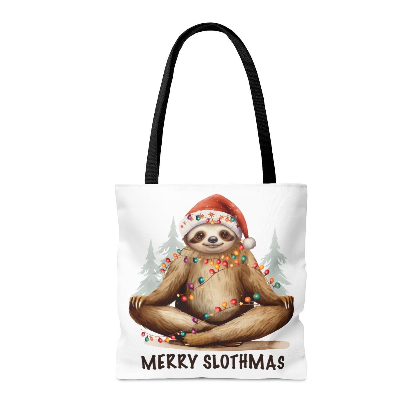 Tote Bag, Christmas, Sloth, Personalised/Non-Personalised Tote bag