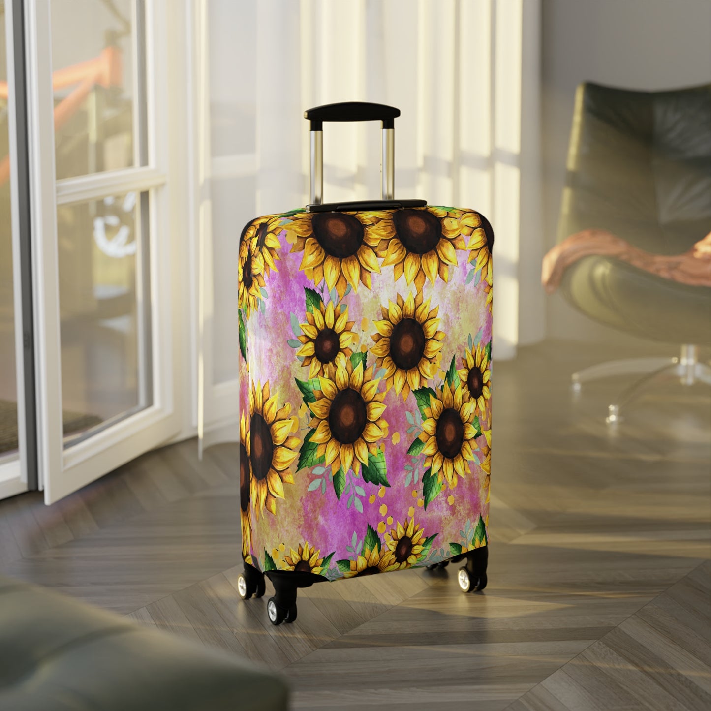 Luggage Cover, Floral, Sunflowers, awd-1371