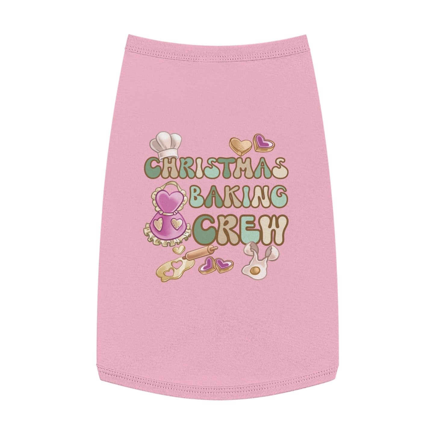 Pet Tank Top, Christmas Baking Crew, Christmas Pet Tank Top