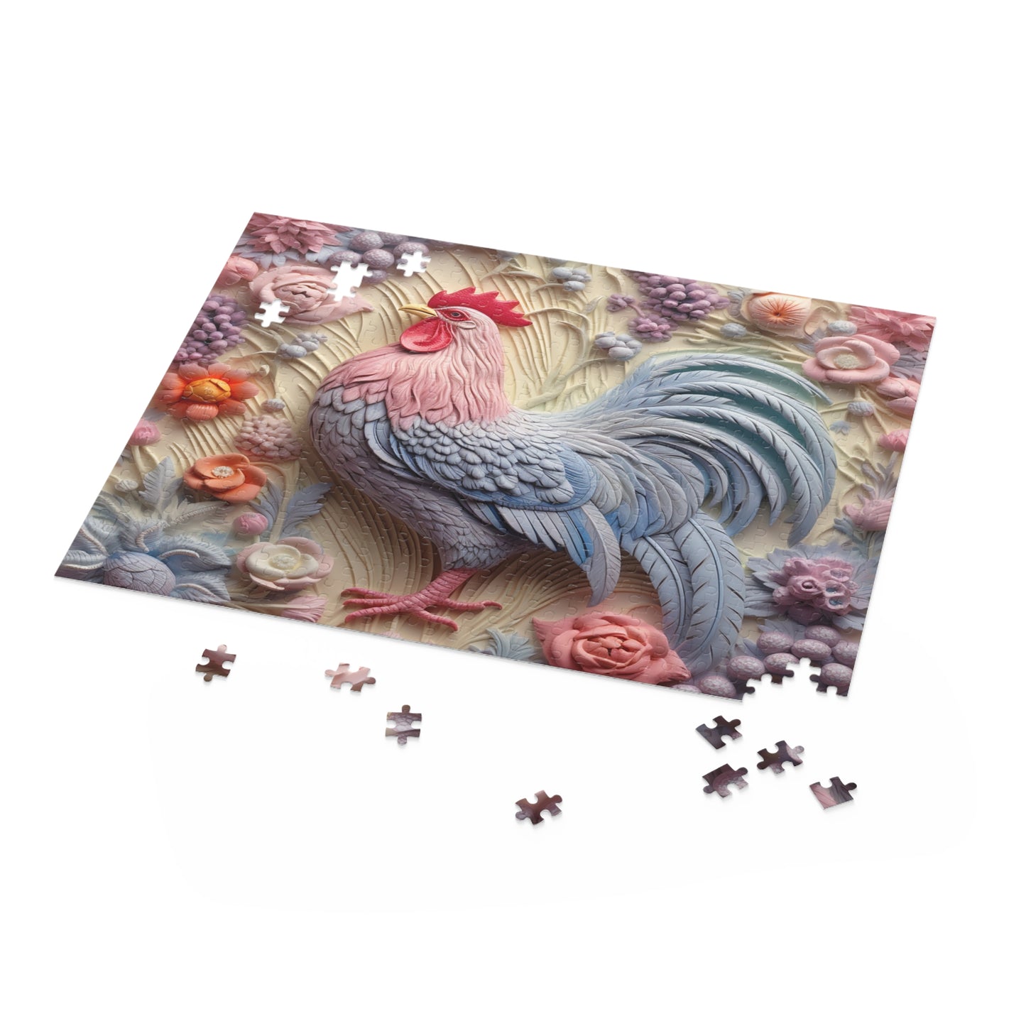 Personalised/Non-Personalised Puzzle, Chicken/Rooster (120, 252, 500-Piece)