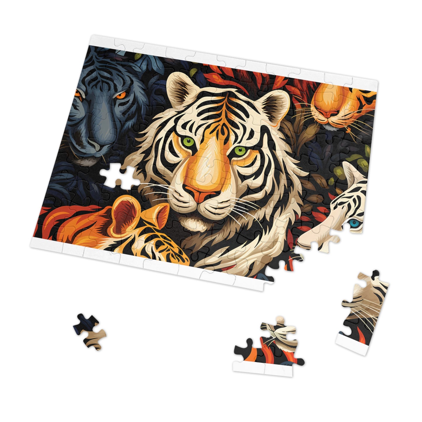 Jigsaw Puzzle, Lion, Personalised/Non-Personalised (30, 110, 252, 500,1000-Piece)