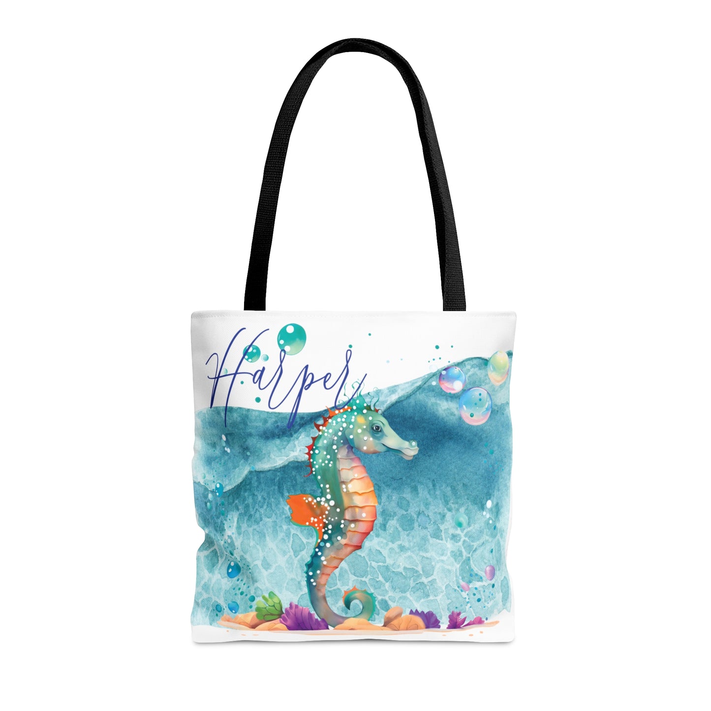 Personalised Tote Bag, Seahorse bag, Beach Tote Bag, Personalised/Non-Personalised