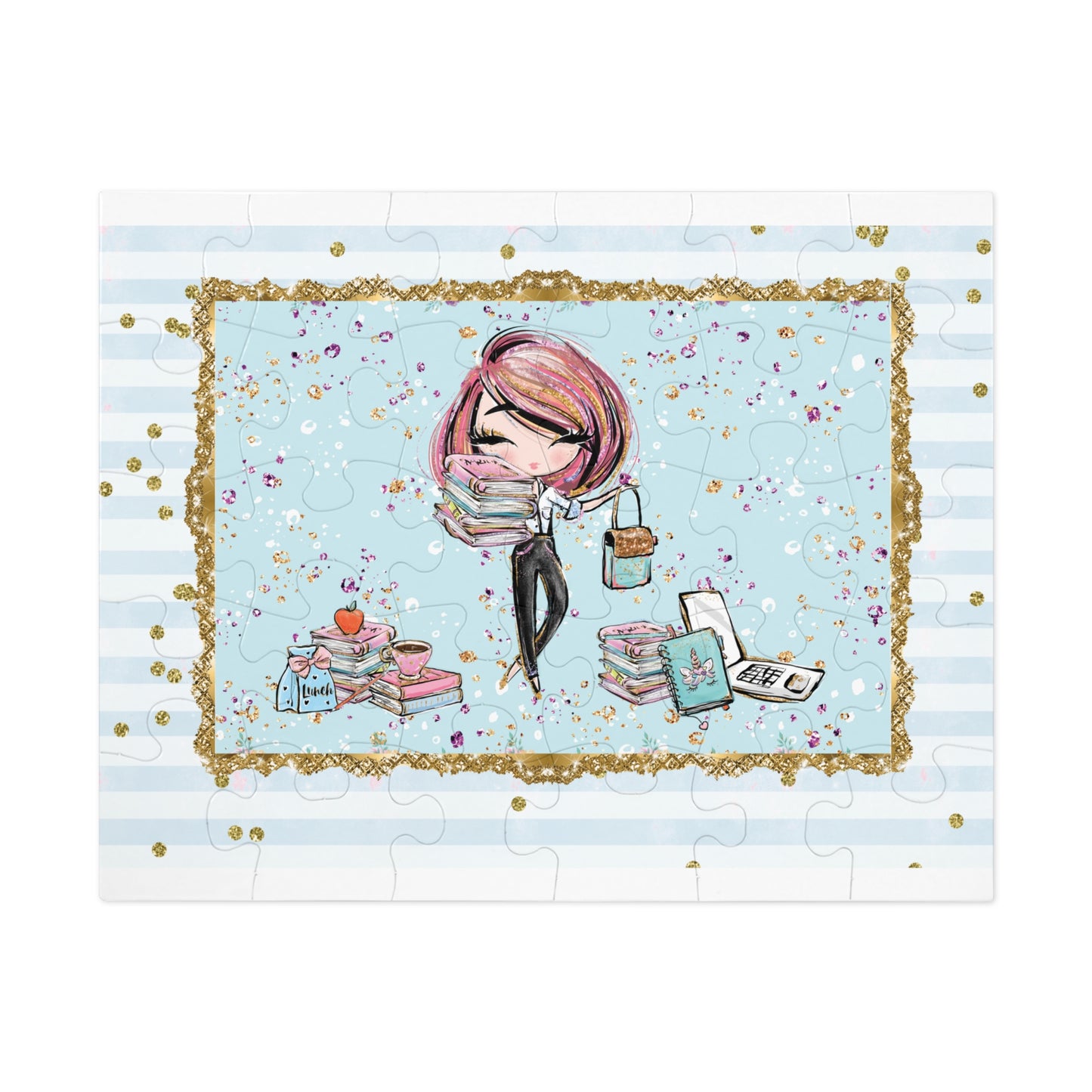 Jigsaw Puzzle, Teacher, Personalised/Non-Personalised (30, 110, 252, 500,1000-Piece)