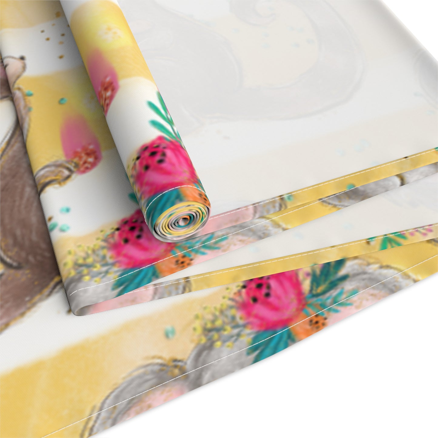 Australian Animals Table Runner, Cotton Twill and Poly Available