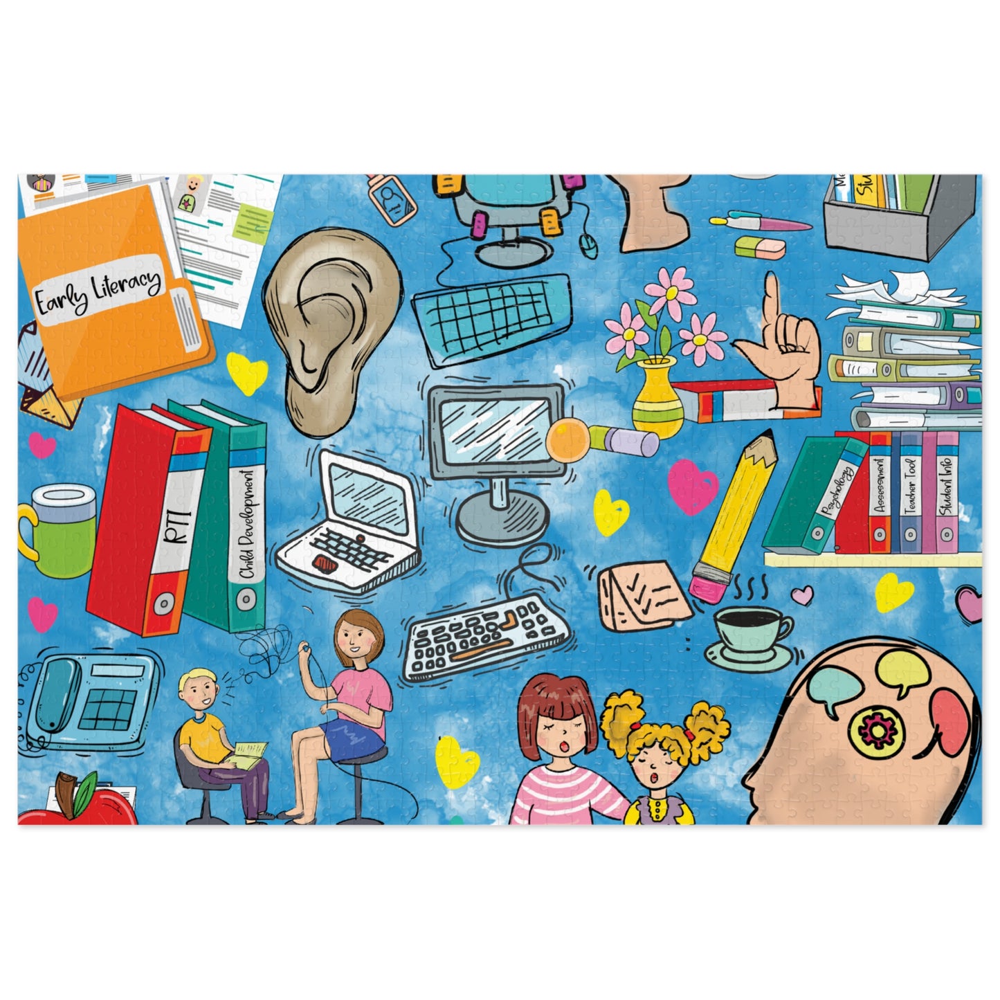 Jigsaw Puzzle, School Psychologist, Personalised/Non-Personalised (30, 110, 252, 500,1000-Piece)