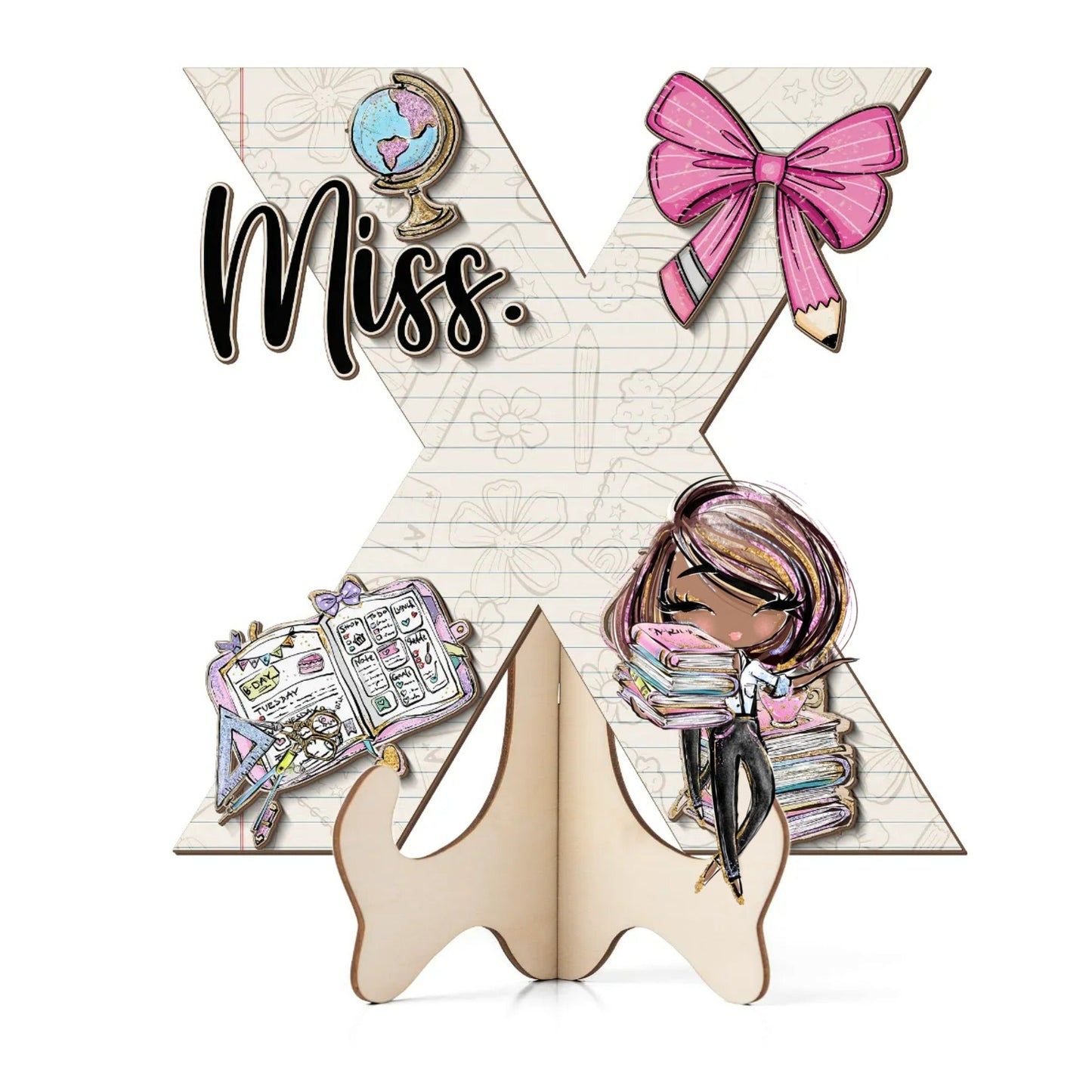 Teacher Letter Sign Letter Miss X