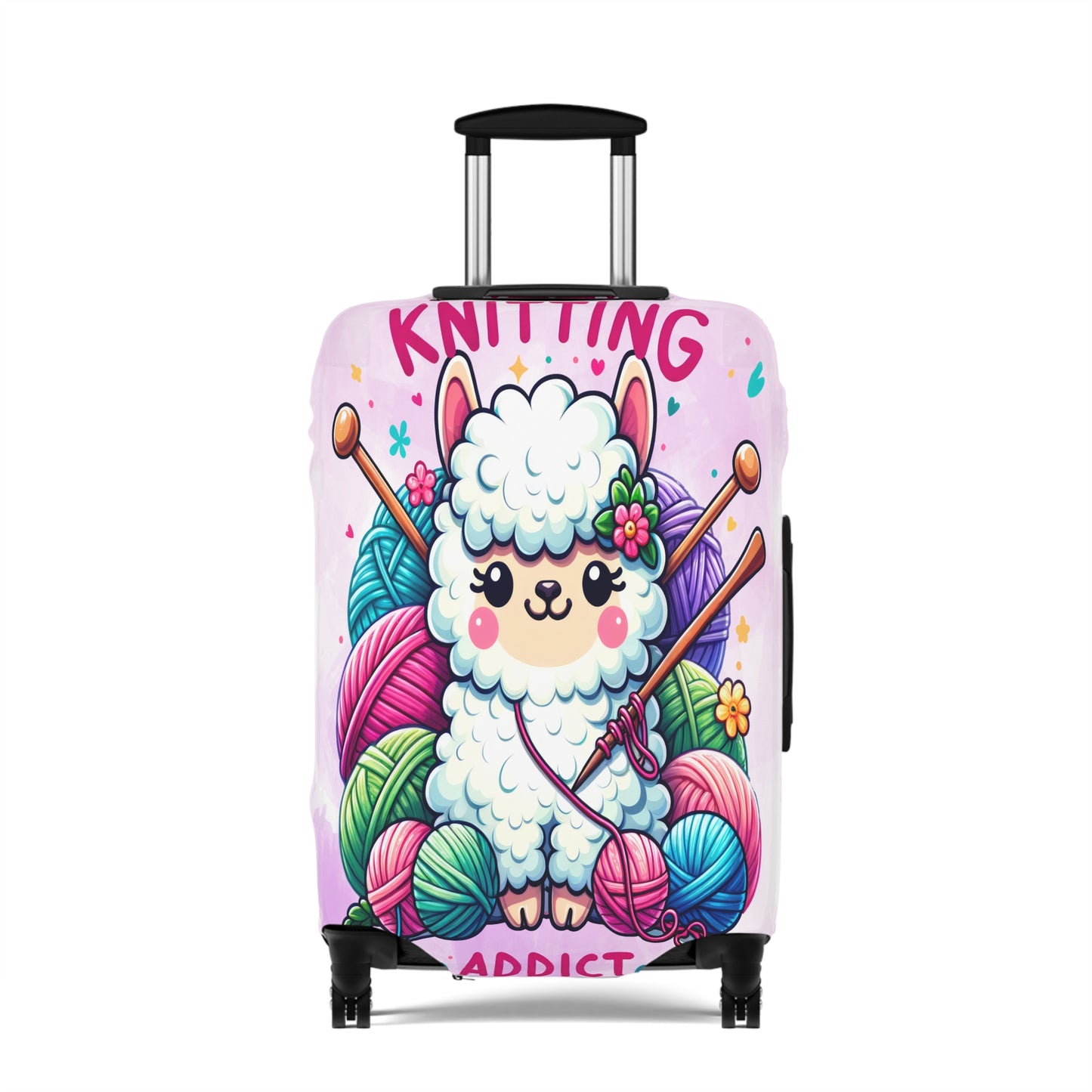 Luggage Cover, Knitting Addict Lamb, awd-1698