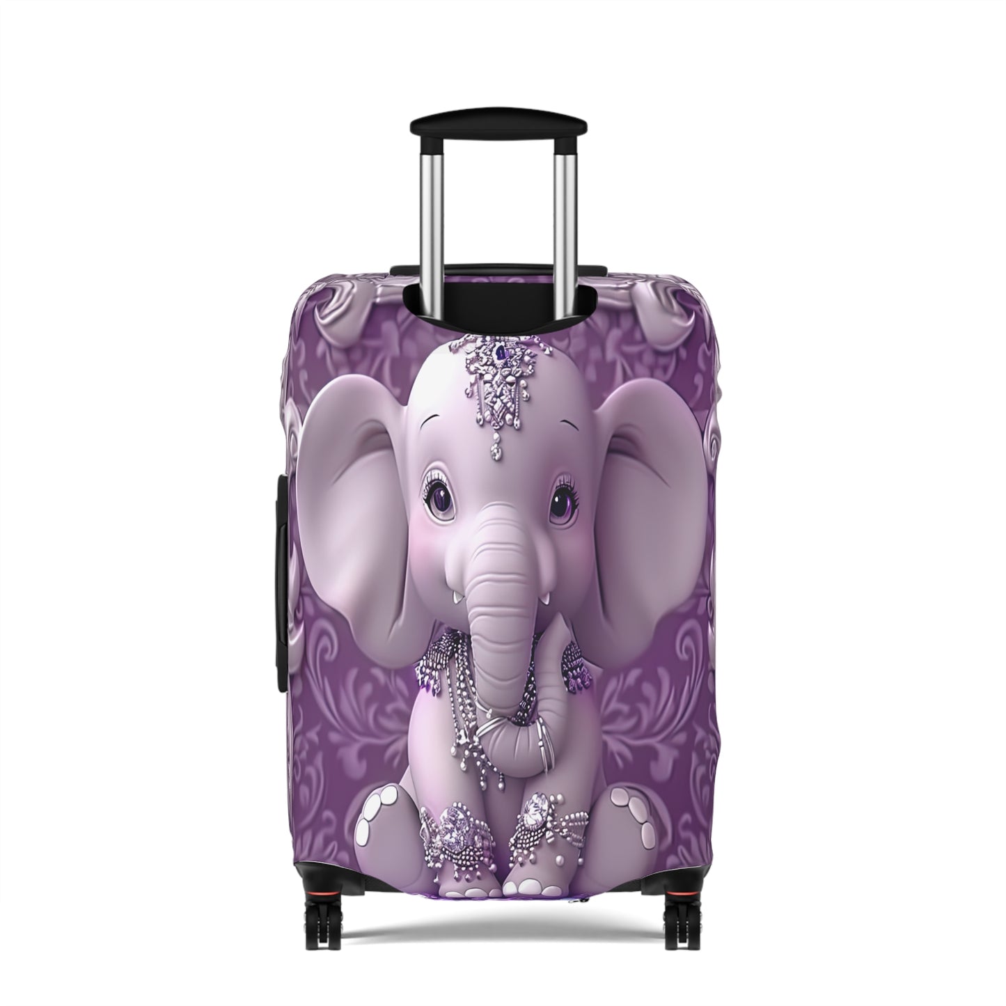 Luggage Cover, Purple Elephant, awd-1415