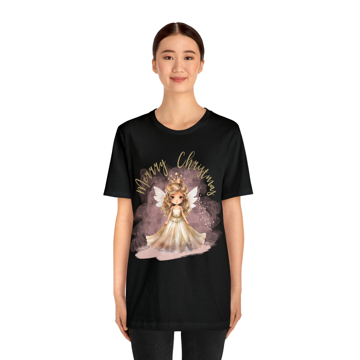 Unisex Jersey Short Sleeve Tee Christmas, Women's Fairy T-shirt A-00008