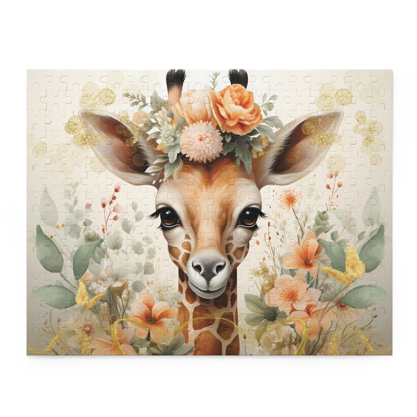 Personalised/Non-Personalised Puzzle, Giraffe (120, 252, 500-Piece)