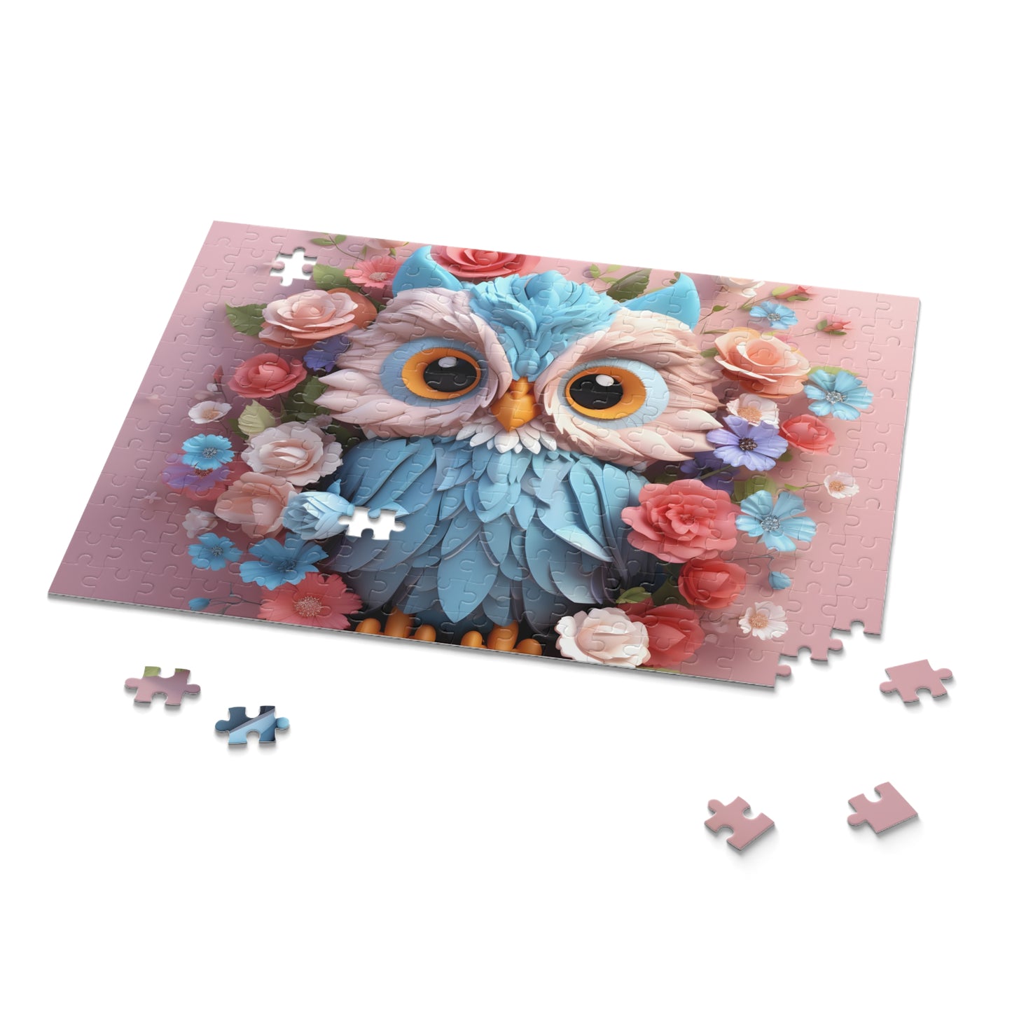 Personalised/Non-Personalised Puzzle, Owl (120, 252, 500-Piece)