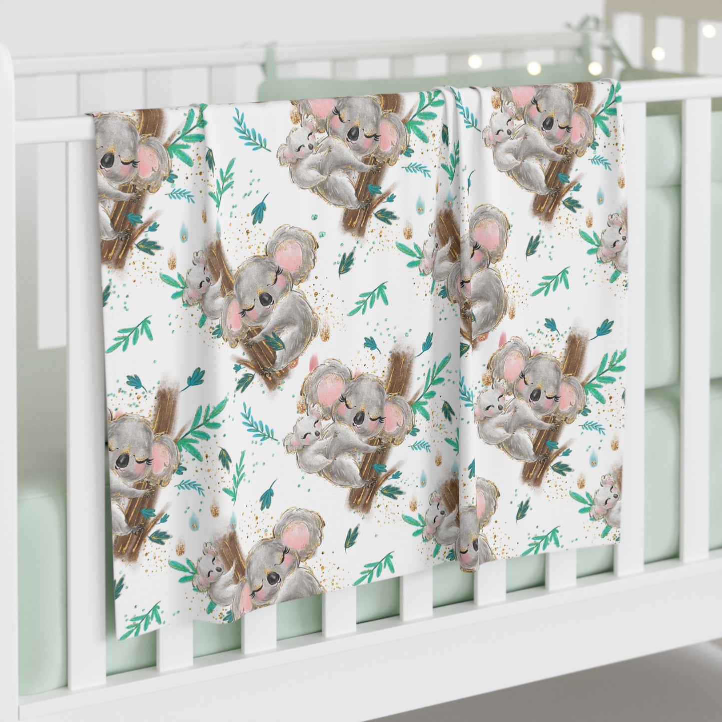 Baby Swaddle Blanket, Australian Animal and Floral Design, Baby Swaddle, Baby Shower gift