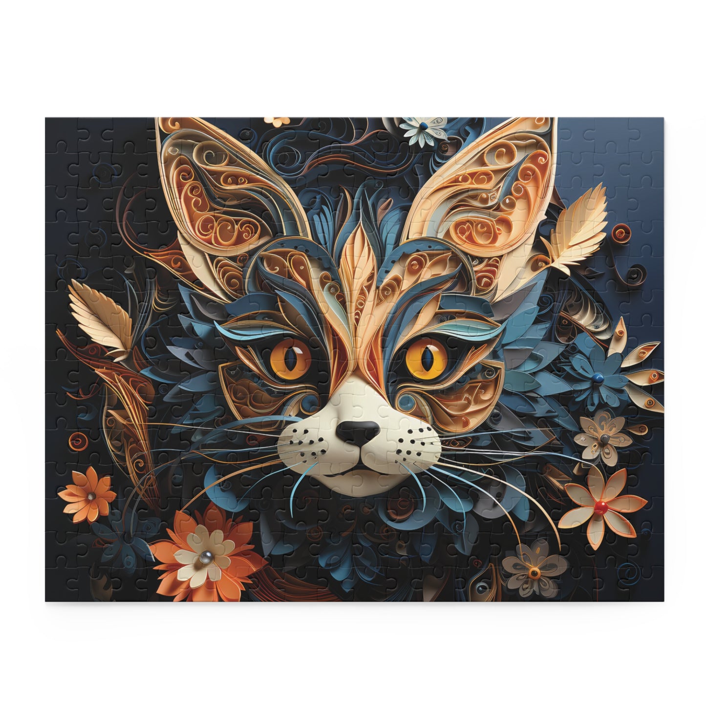 Personalised/Non-Personalised Puzzle, Cat (120, 252, 500-Piece)