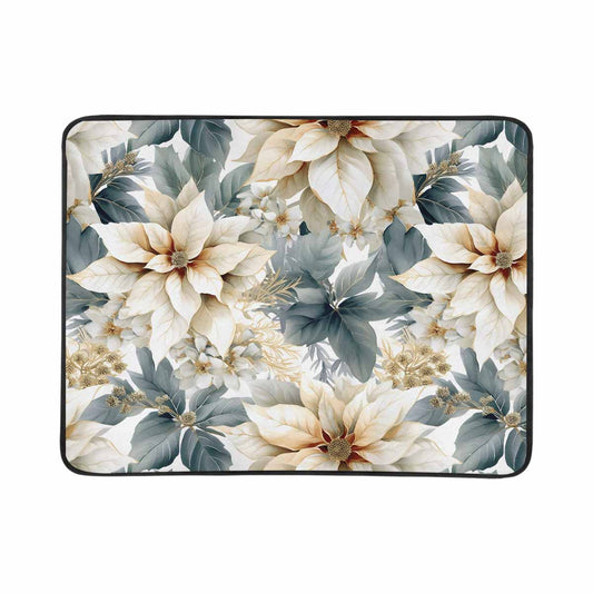 Cream Poinsettia  Beach Mats 78"x 60"