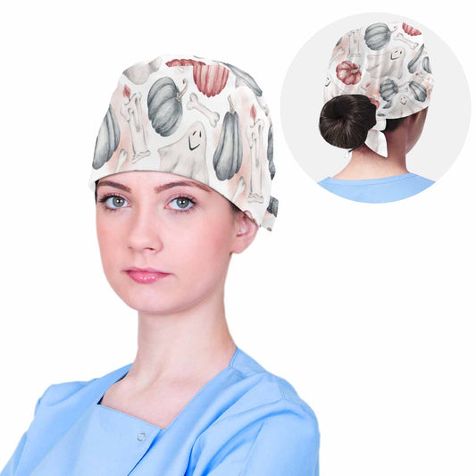 Watercolour Halloween  Scrub Cap