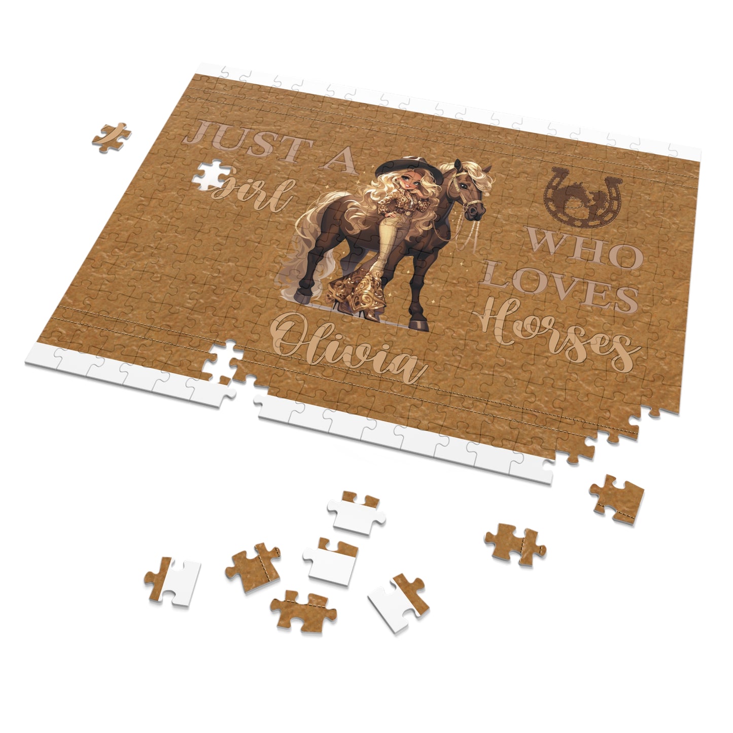 Jigsaw Puzzle, Just a Girl Who Loves Horses (30, 110, 252, 500,1000-Piece)